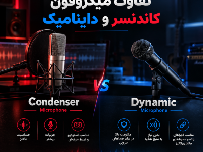 تفاوت‌ میکروفون کاندنسر و داینامیک