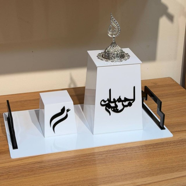 ست۳  تیکه بخورسوز سیاه سفید
