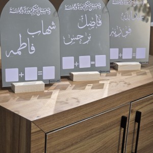 استند  امضا ایینه ای