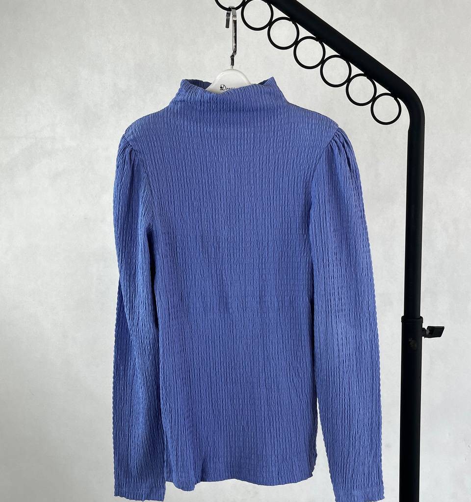 بلوز بچگانه آبی یقه اسکی برند SELECTED