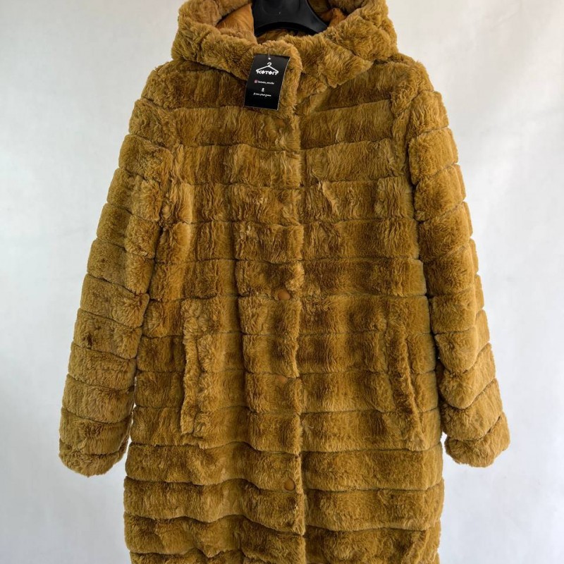 پالتو خز دخترانه کلاه دار