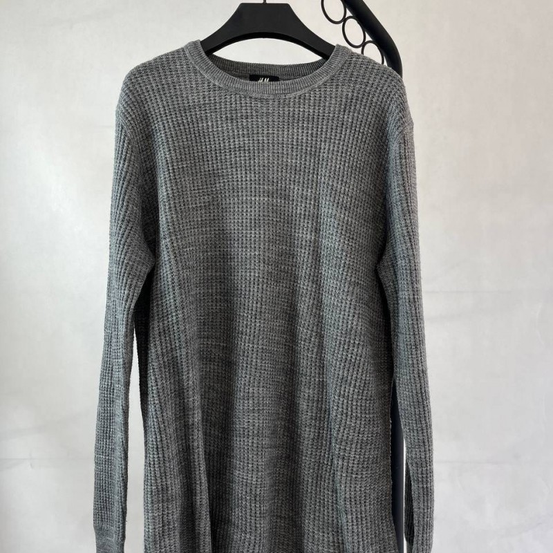 پولوشرت مردانه طرح بافت، رنگ خاکی برند H&M