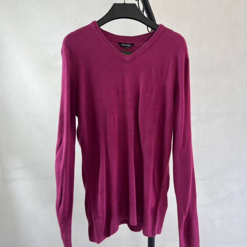 پولوشرت مردانه ساده، رنگ قرمز بنفش برند PEACOCKS