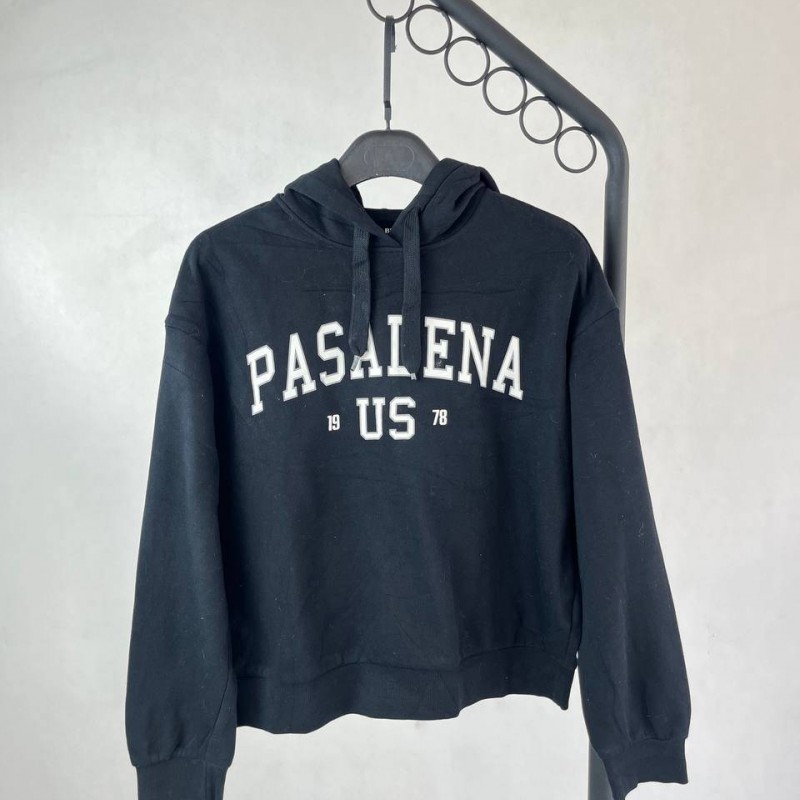 سویشرت مشکی با طراحی Pasadena - استایل کژوال و راحت