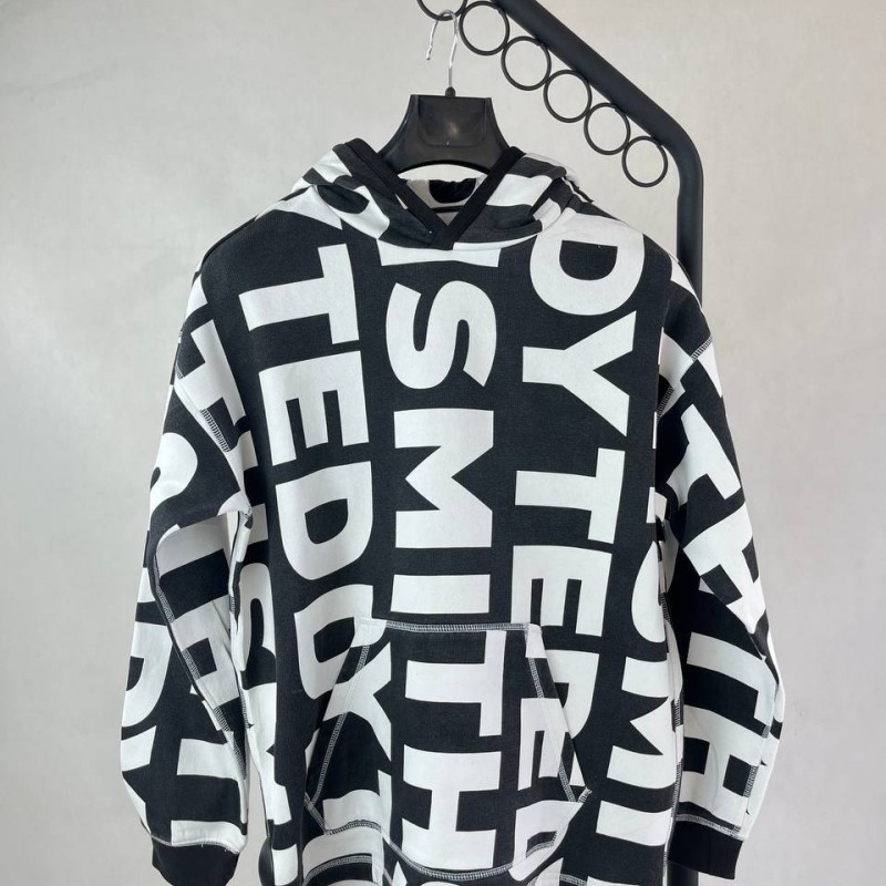 سویشرت TEDDY SMITH مشکی و سفید استایل مدرن و اسپرت