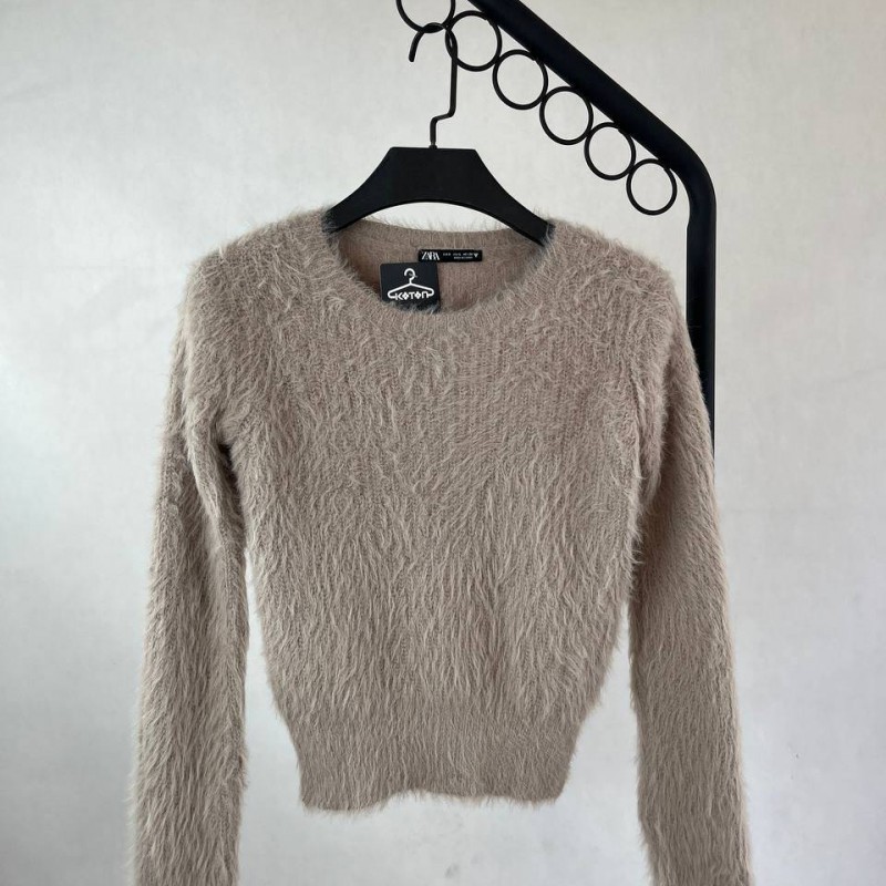 بافت زنانه کرم بافت پشمی - نرمی و راحتی برای استایل روزانه