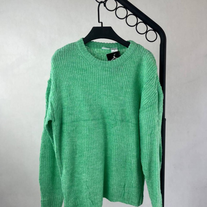 بافت زنانه سبز رنگ بافتنی ظریف و سبک – مناسب برای فصول پاییز و زمستان