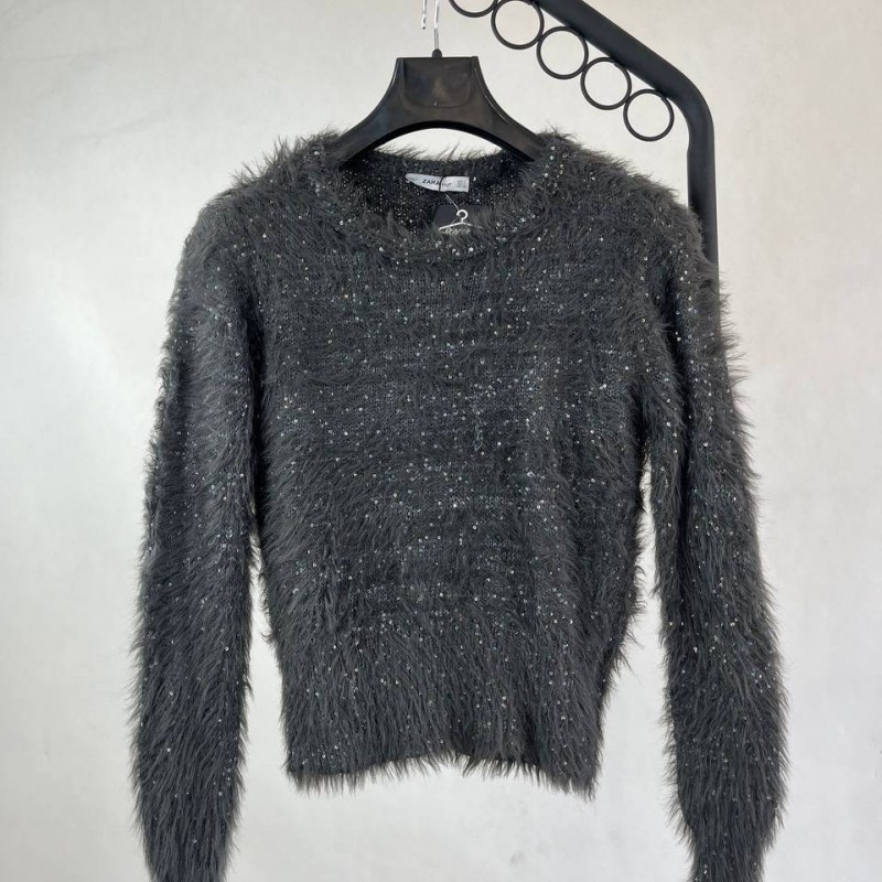 بلوز زنانه با نخ‌های براق برند ZARA