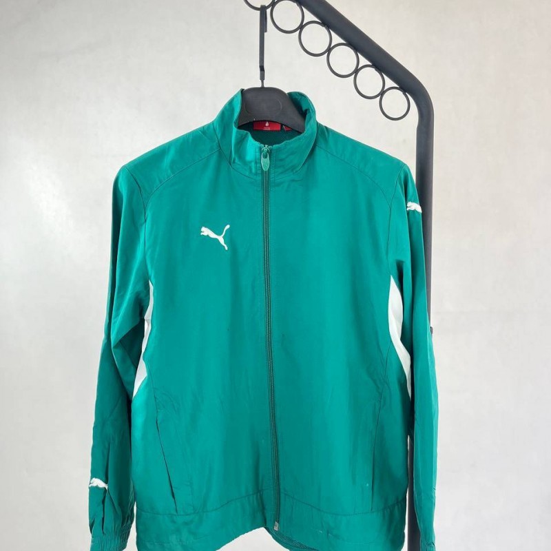 هودی ورزشی مردانه سبز تیره برندPUMA