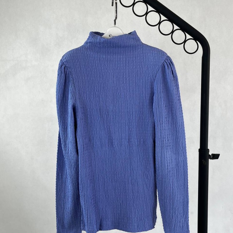 بلوز بچگانه آبی یقه اسکی برند SELECTED