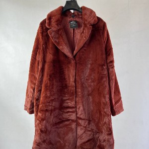 پالتو زنانه خز اورجینال یقه بلند