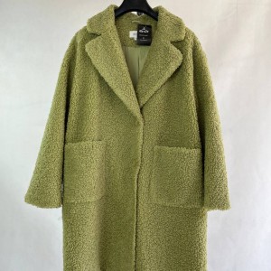 پالتو نخودی پشمی رنگ سبز مریم گلی