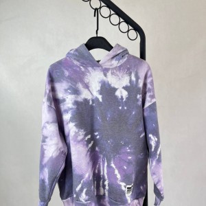 سویشرت تای دای بنفش طراحی منحصر به فرد و مدرن برند PULL&BEAR