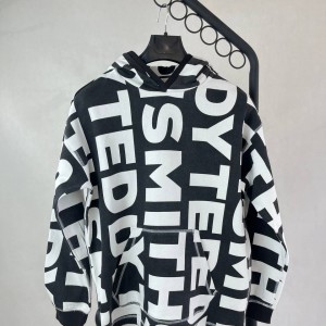 سویشرت TEDDY SMITH مشکی و سفید استایل مدرن و اسپرت