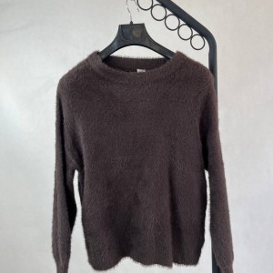 سویشرت پشمی زنانه قهوه‌ای - طراحی نرم و گرم برای فصول سرد