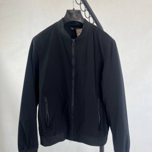 کاپشن مردانه مشکی مینیمال زیپ دار