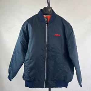 کاپشن مردانه سرمه ای برندMTS مدل بامبر زیپ‌دار