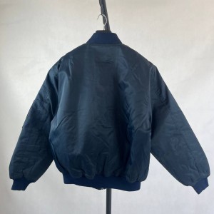 کاپشن مردانه سرمه ای برندMTS مدل بامبر زیپ‌دار