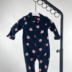 سرهمی نوزادی سورمه‌ای طرح خوکچه