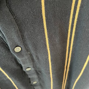 ژاکت یقه دار مردانه راه راه دکمه دار