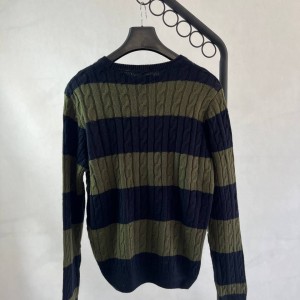 بافت مردانه راه‌راه سبز و سرمه‌ای