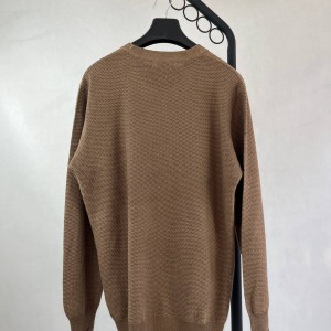 پولیور بافت مردانه قهوه‌ای