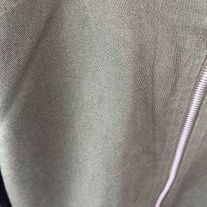 کاپشن مردانه سبز ارتشی زیپ دار مدل بامبر