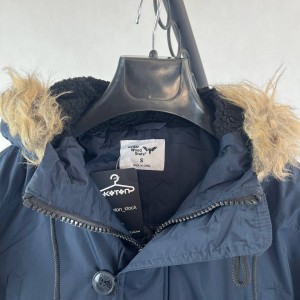 کاپشن مردانه سرمه ای خزدار