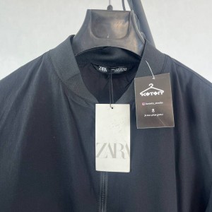 کاپشن مردانه مشکی مینیمال زیپ دار