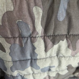 کاپشن مردانه طرح ارتشی پفی کلاه دار