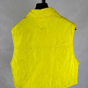 جلیقه زنانه زرد لیمویی