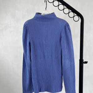 بلوز بچگانه آبی یقه اسکی برند SELECTED