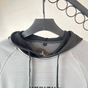 هودی مردانه  مدل ساده طوسی هاشزه