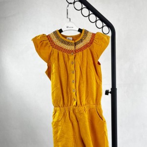 سرهمی دخترانه زرد آستین دار برند ZY