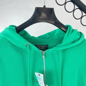 هودی زیپ دار مردانه اومنی مدل سبز نعنایی برند PRIMAX