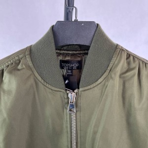 کاپشن بمبری سبز ارتشی زنانه