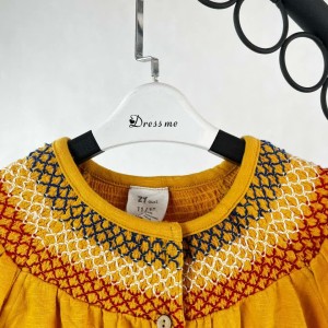 سرهمی دخترانه زرد آستین دار برند ZY