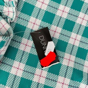 پیراهن سبز و سفید دخترانه