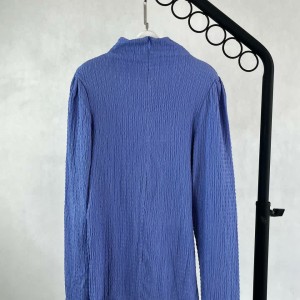 بلوز دخترانه آبی یقه اسکی برند SELECTED