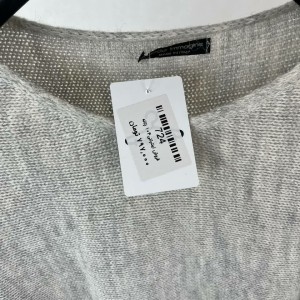 بافت زنانه طوسی ساده