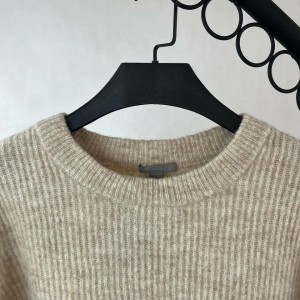 بافت زنانه خاکی یقه گرد