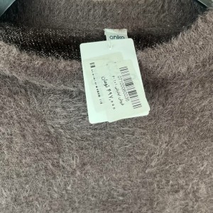 سویشرت پشمی زنانه قهوه‌ای