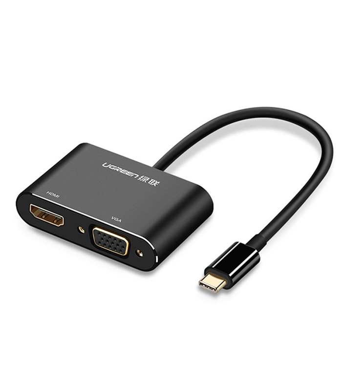 تبدیل تایپ سی به HDMI و VGA یوگرین MM123 50251