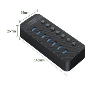 هاب 7 پورت اوریکو مدل CT2U3-7AB