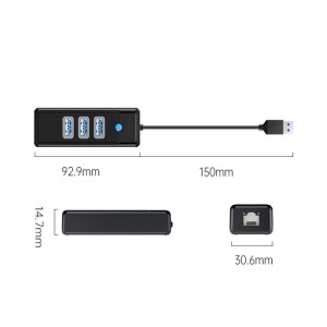 هاب 3 پورت USB3.0 اوریکو مدل PW3UR-U3