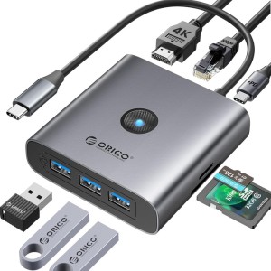 هاب 8 پورت تایپ سی اوریکو مدل FAX3-8P