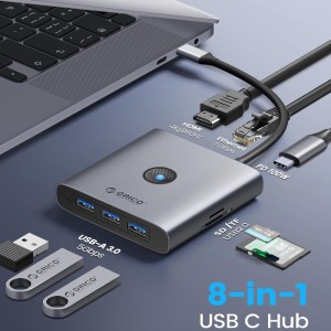 هاب 8 پورت تایپ سی اوریکو مدل FAX3-8P