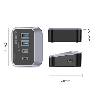 هاب 4 پورت USB 3.2 Gen2 اوریکو مدل ORICO M32A2C-G2