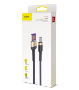 Baseus USB Double Sided to Type-C Charge Cable Gold Blue CATKLF-PV3-6