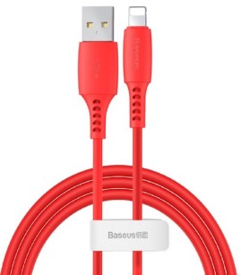 Baseus Colorful iPhone Charge Cable CALDC Red-1